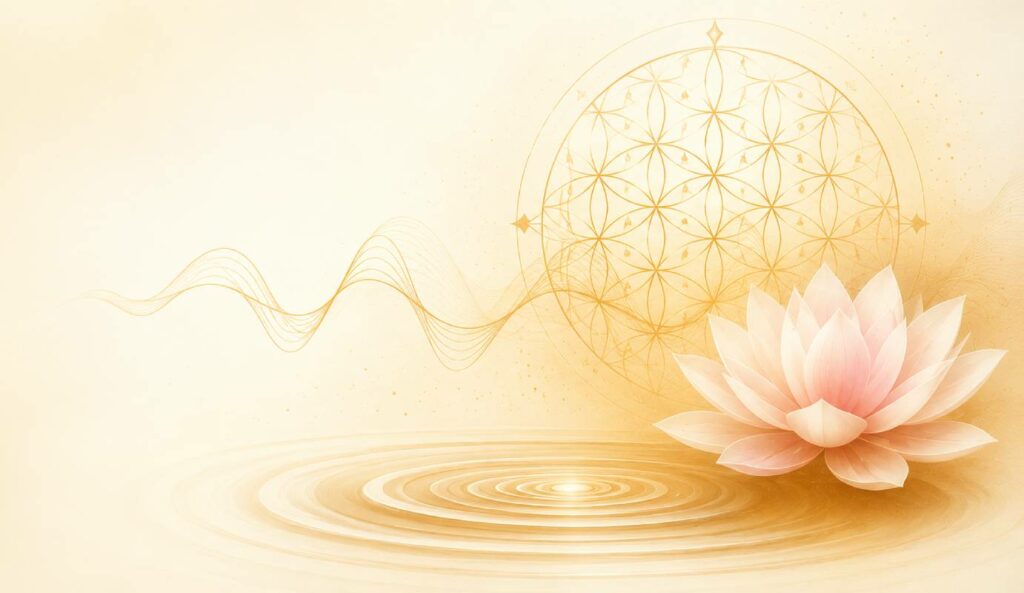 SonoVibration Originelle - lotus forme géométrique et son